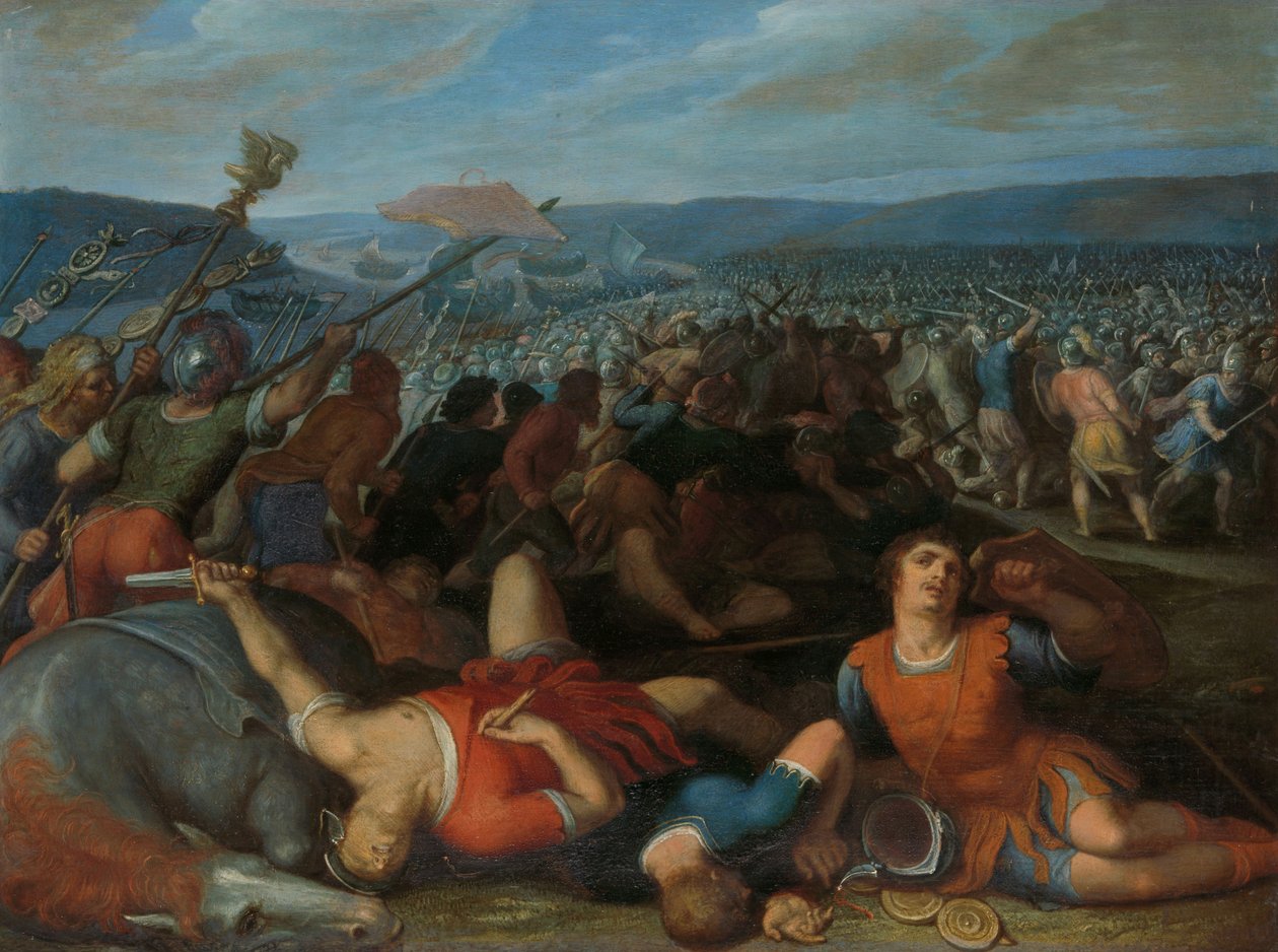 I Batavi sconfiggono i Romani sul Reno da Otto van Veen