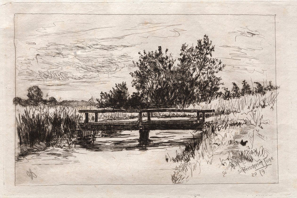 Ponte, Schleissheim, 1879 da Otto H. Bacher
