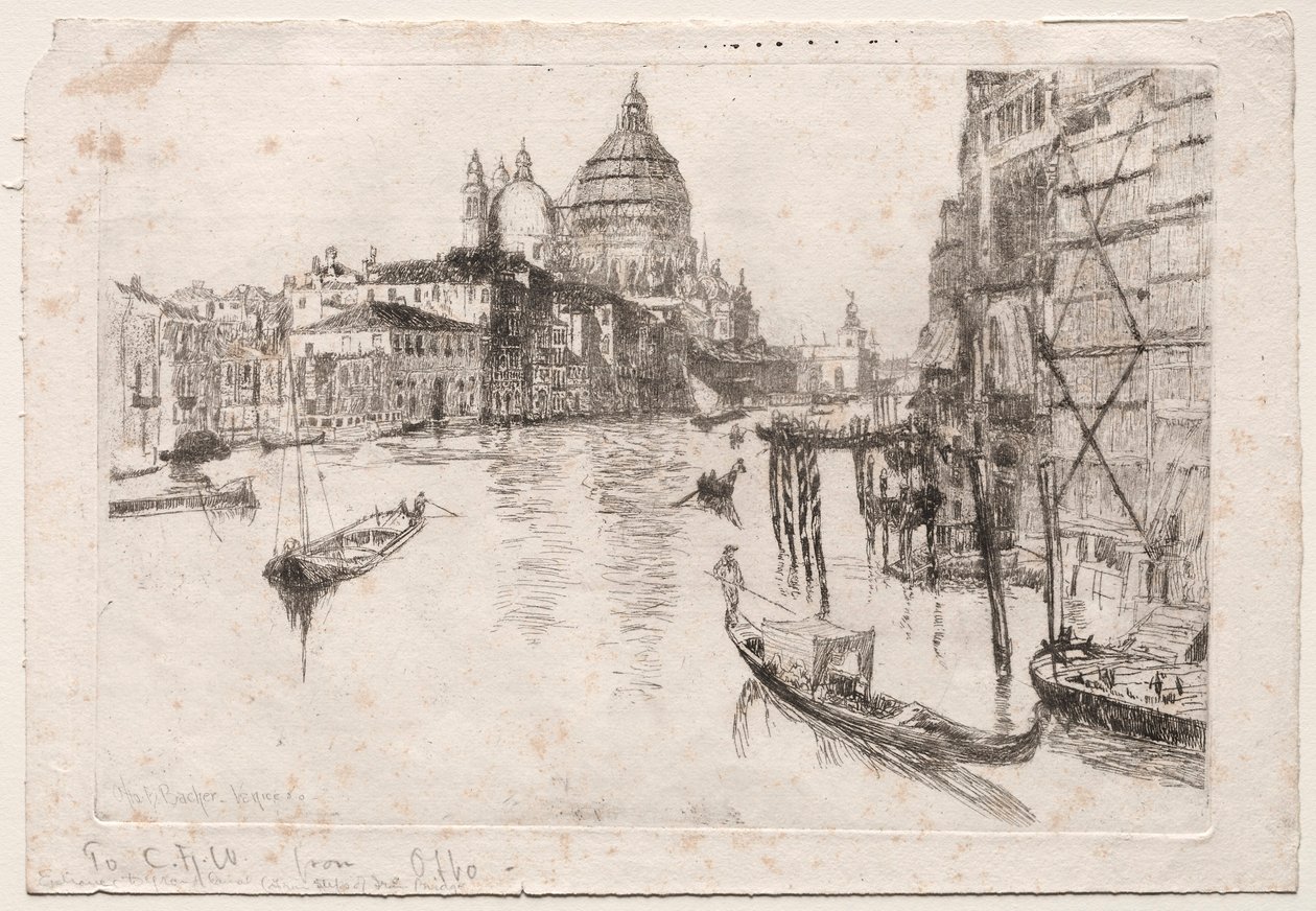 Ingresso al Canal Grande, 1880 da Otto H. Bacher