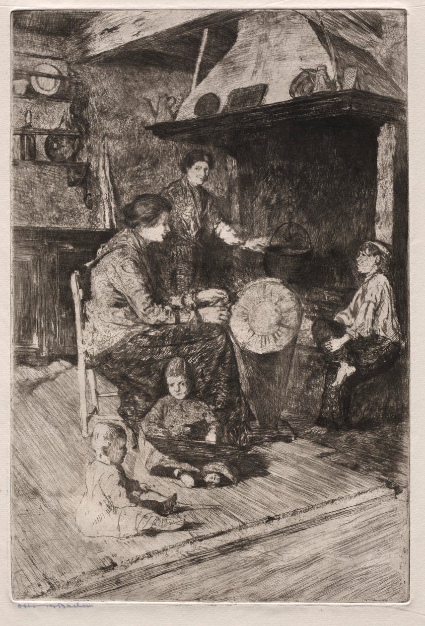 Acqueforti di Venezia: Le merlettaie da Otto H. Bacher
