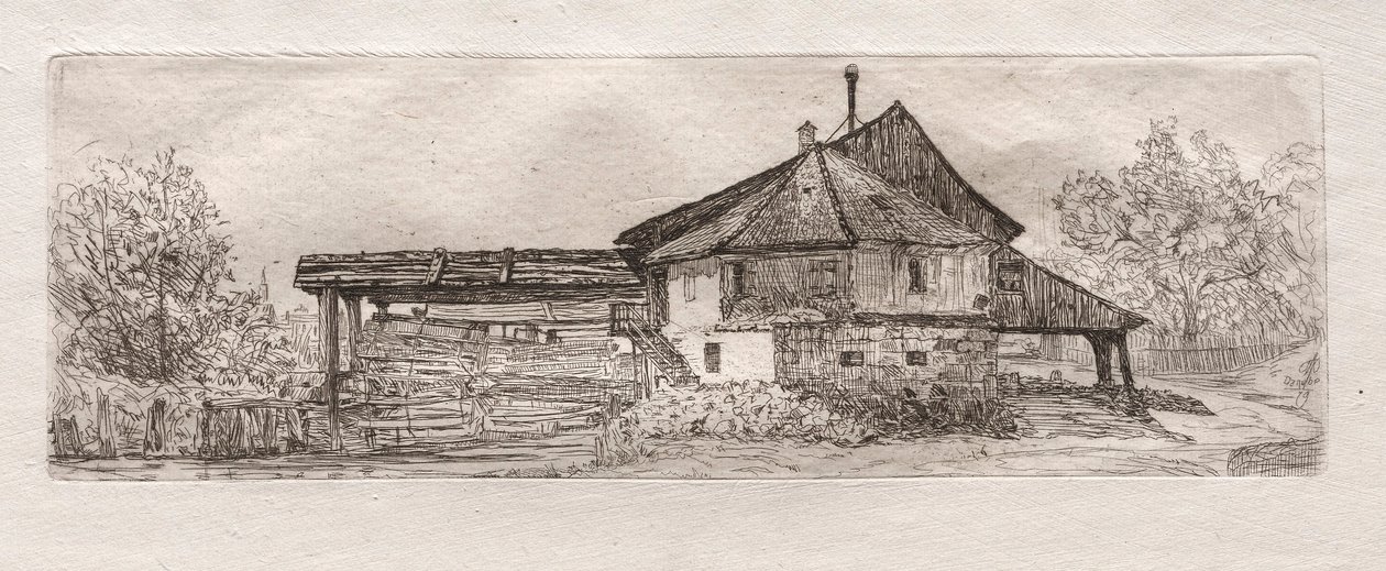 Vecchio mulino sul Danubio, 1879 da Otto H. Bacher