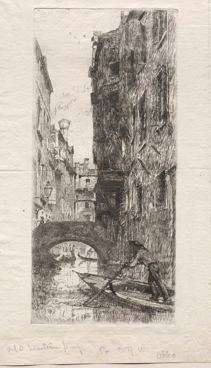Ponte del Pistor, Venezia, 1880 da Otto H. Bacher