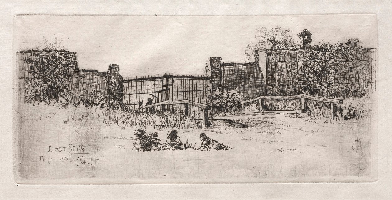 Il cancello, Lustheim, 1879 da Otto H. Bacher