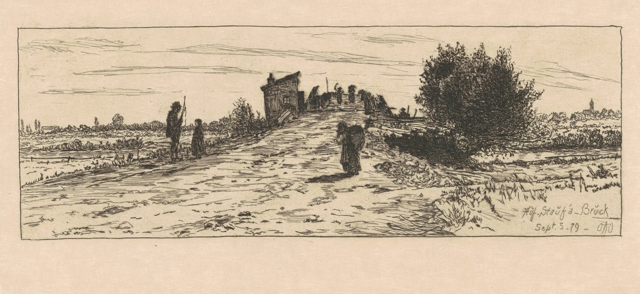 Auss Staßá Brück da Otto Henry Bacher