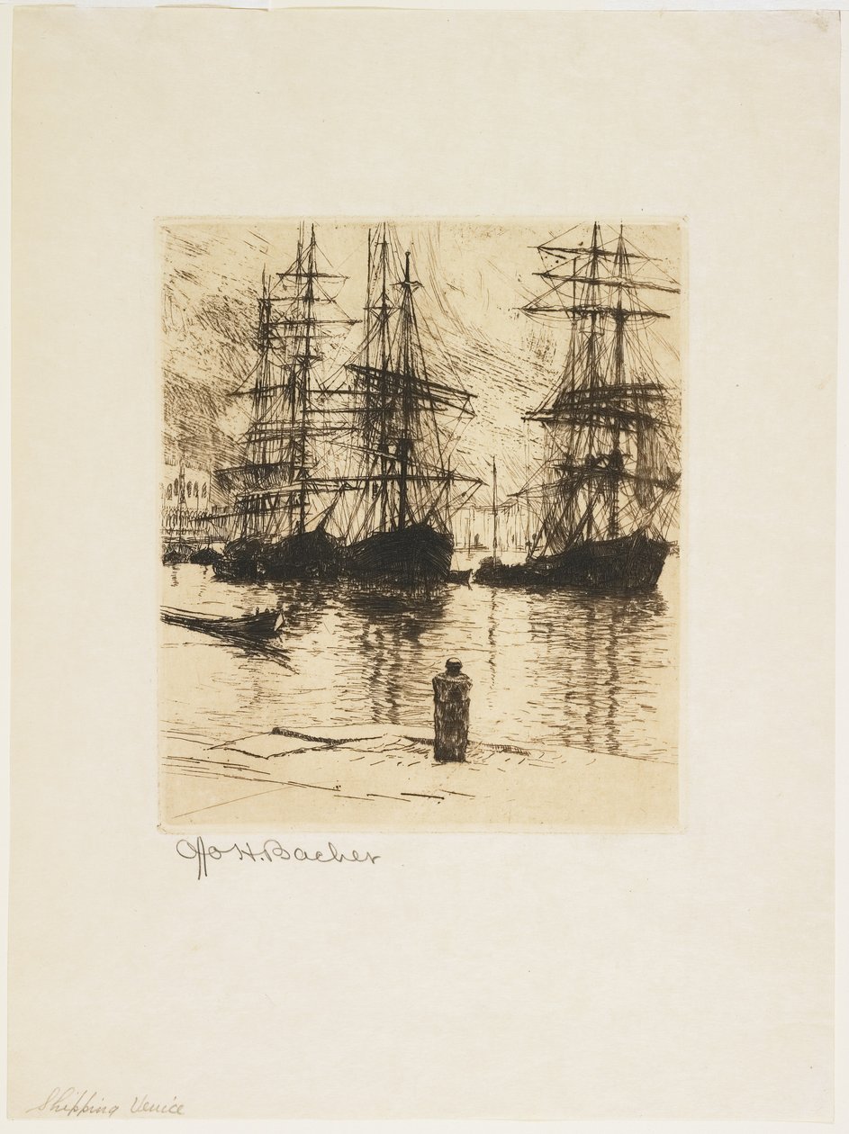 Navigazione, Venezia, 1879-1880 da Otto Henry Bacher