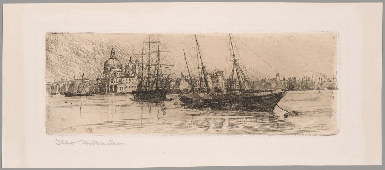 Due barche, Venezia da Otto Henry Bacher