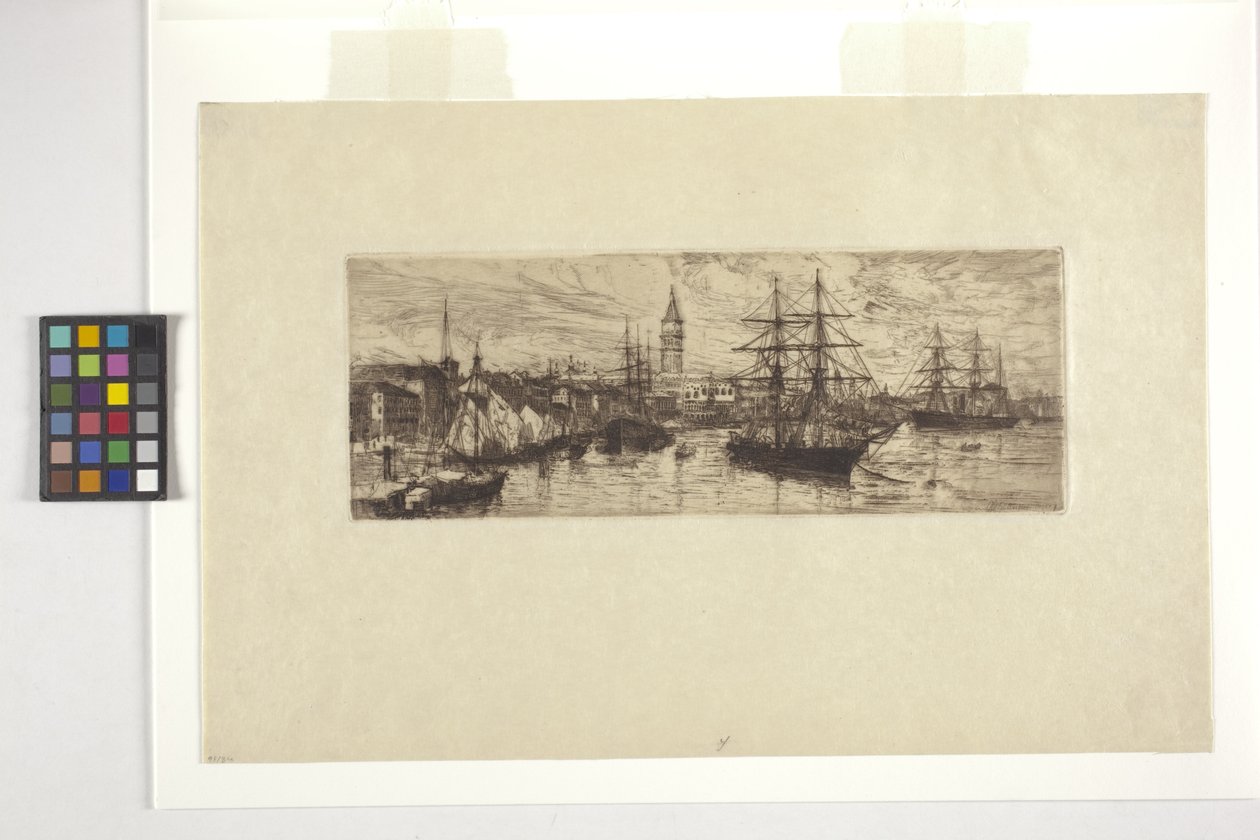 Venezia, Navi e Palazzo Ducale da Otto Henry Bacher