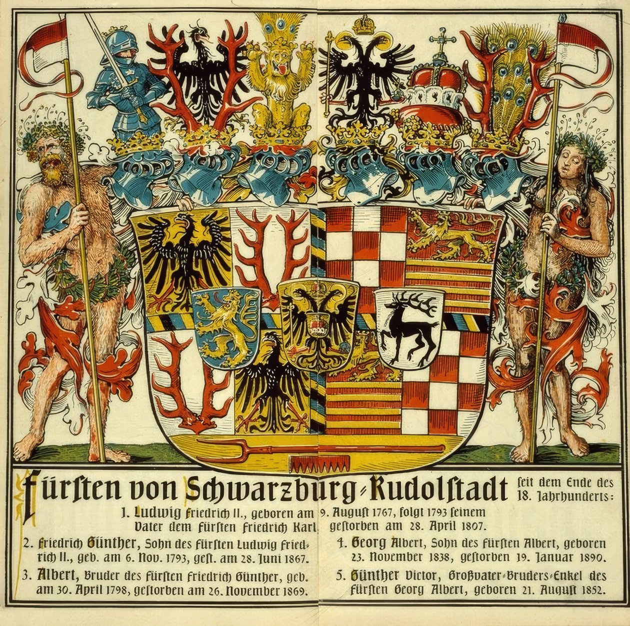 Principi di Schwarzburg-Rudolstadt da Otto Hupp