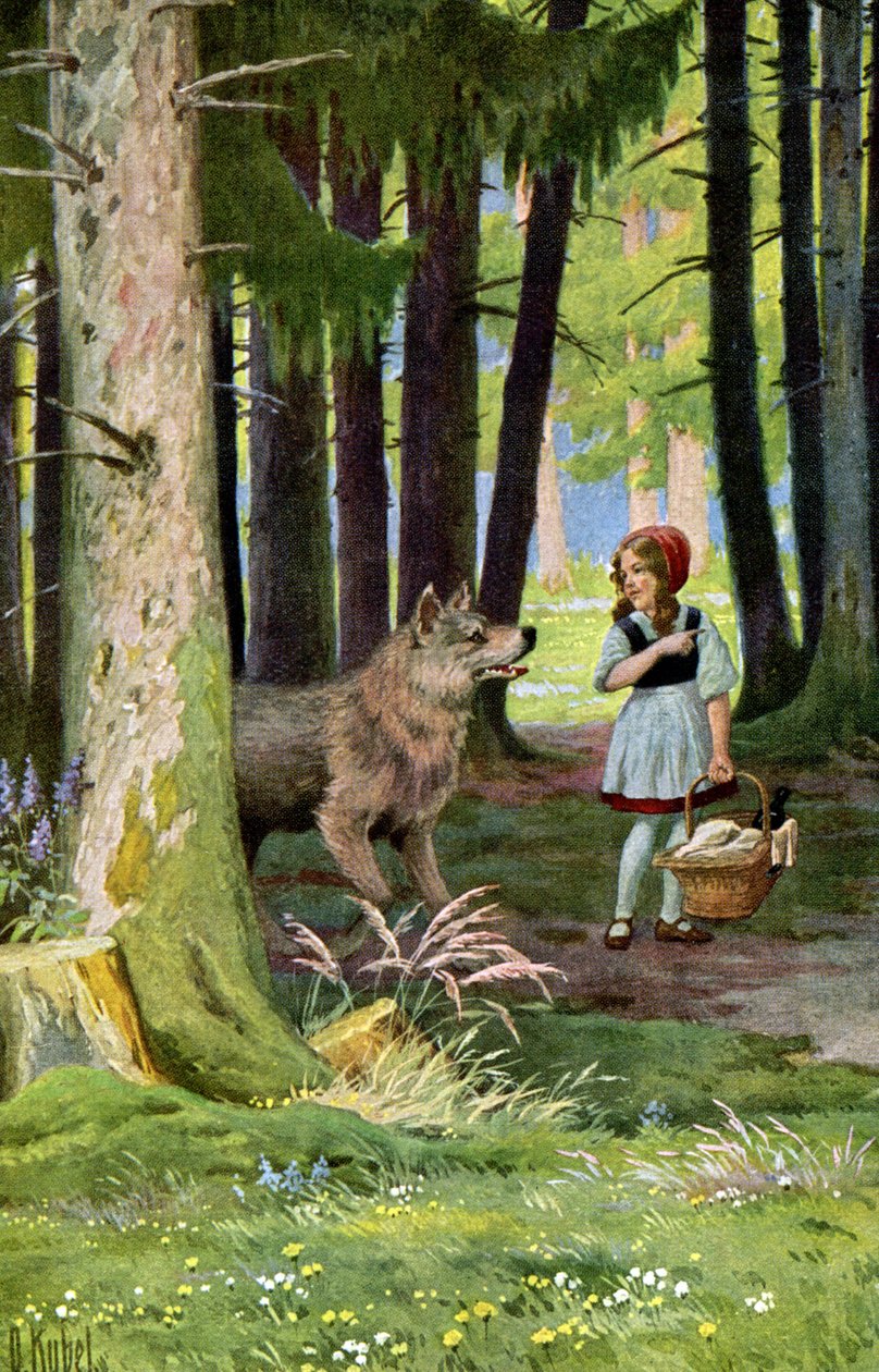 Cappuccetto Rosso, c.1900 da Otto Kubel