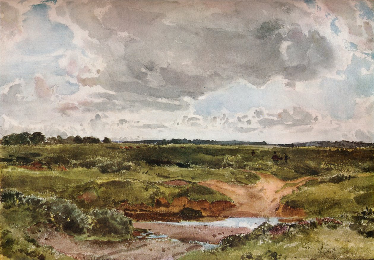 Southwold Common in agosto, c1889 da Otto Limited