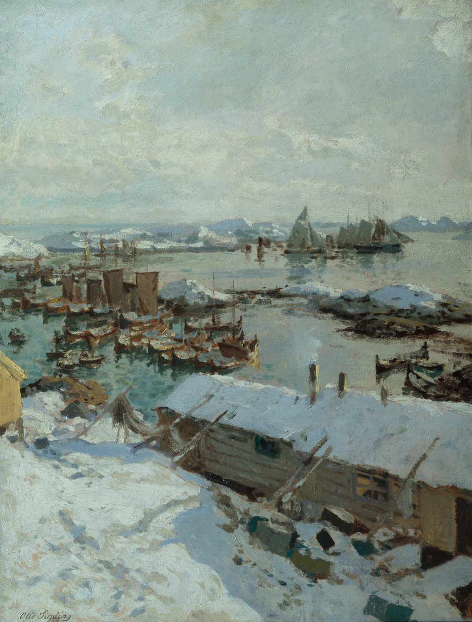Nel porto di Svolvaer da Otto Ludvig Sinding