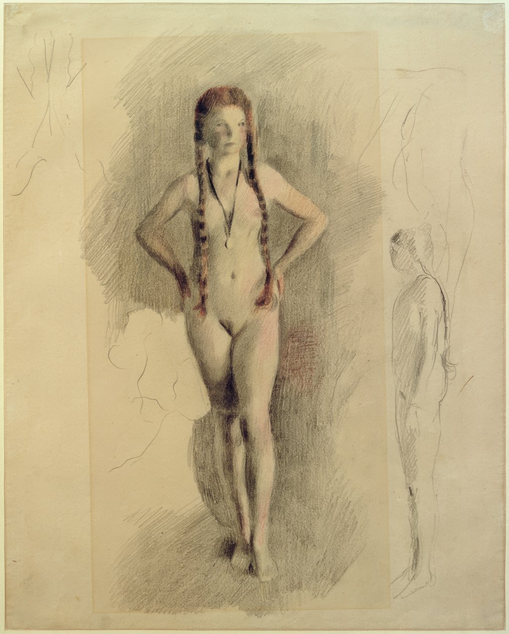 Ragazza con medaglione da Otto Meyer Amden