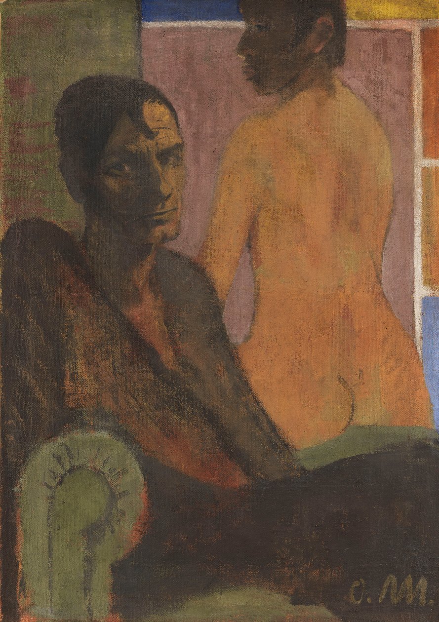 Autoritratto con schiena nuda, ca 1929 da Otto Mueller