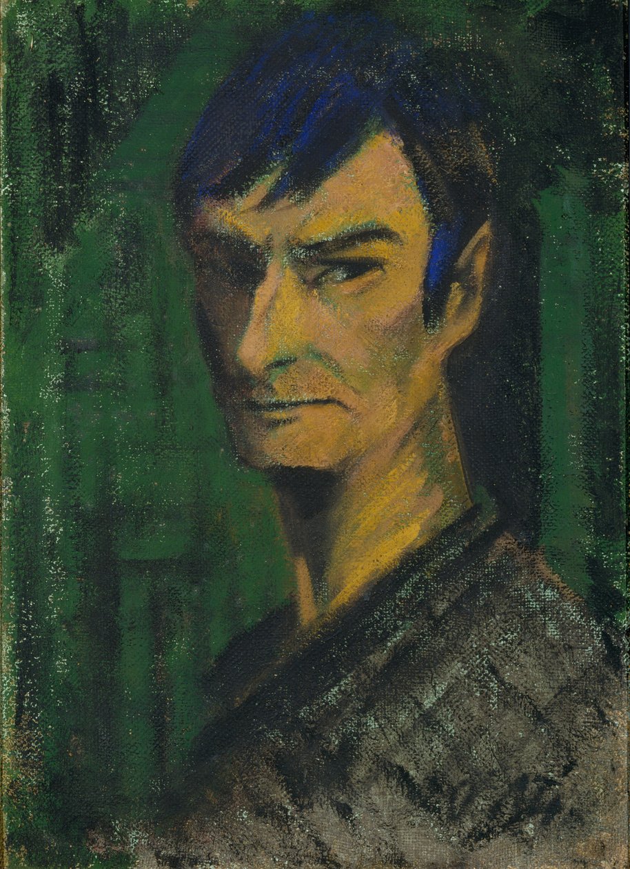 Autoritratto, 1921 circa (tempera su tela) da Otto Muller or Mueller