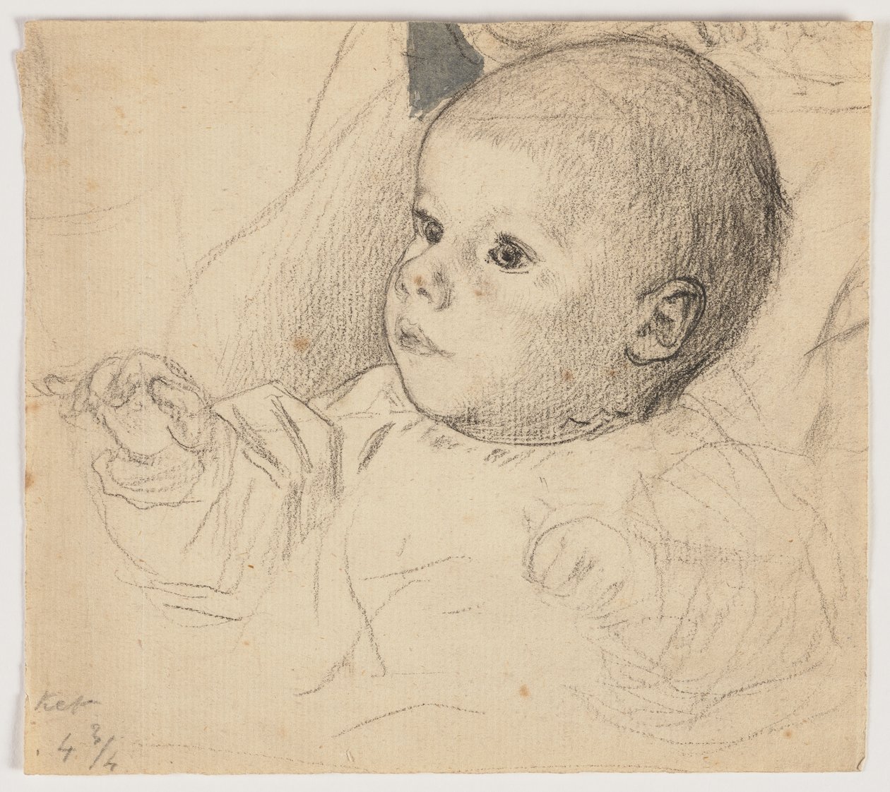 Ritratto di Victor Scholderer da bambino piccolo da Otto Scholderer