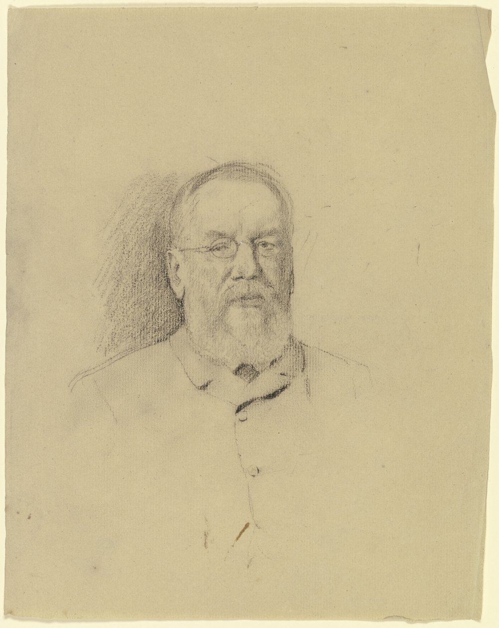 Ritratto di un uomo anziano con occhiali da Otto Scholderer