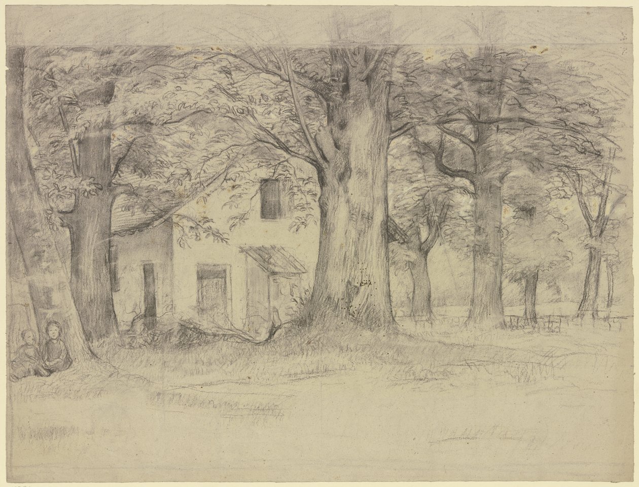 Casa dietro gli alberi da Otto Scholderer