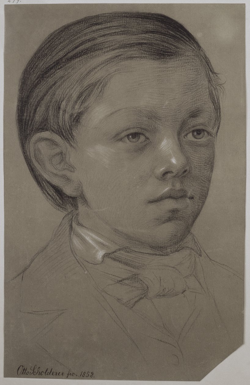 Ritratto infantile di Wilhelm Amandus Beer da Otto Scholderer