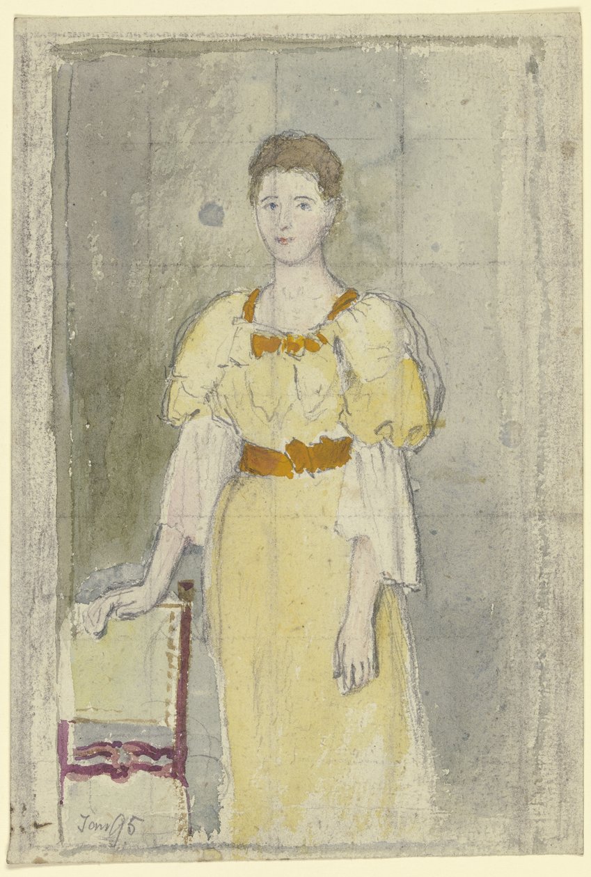 Signora in piedi da Otto Scholderer