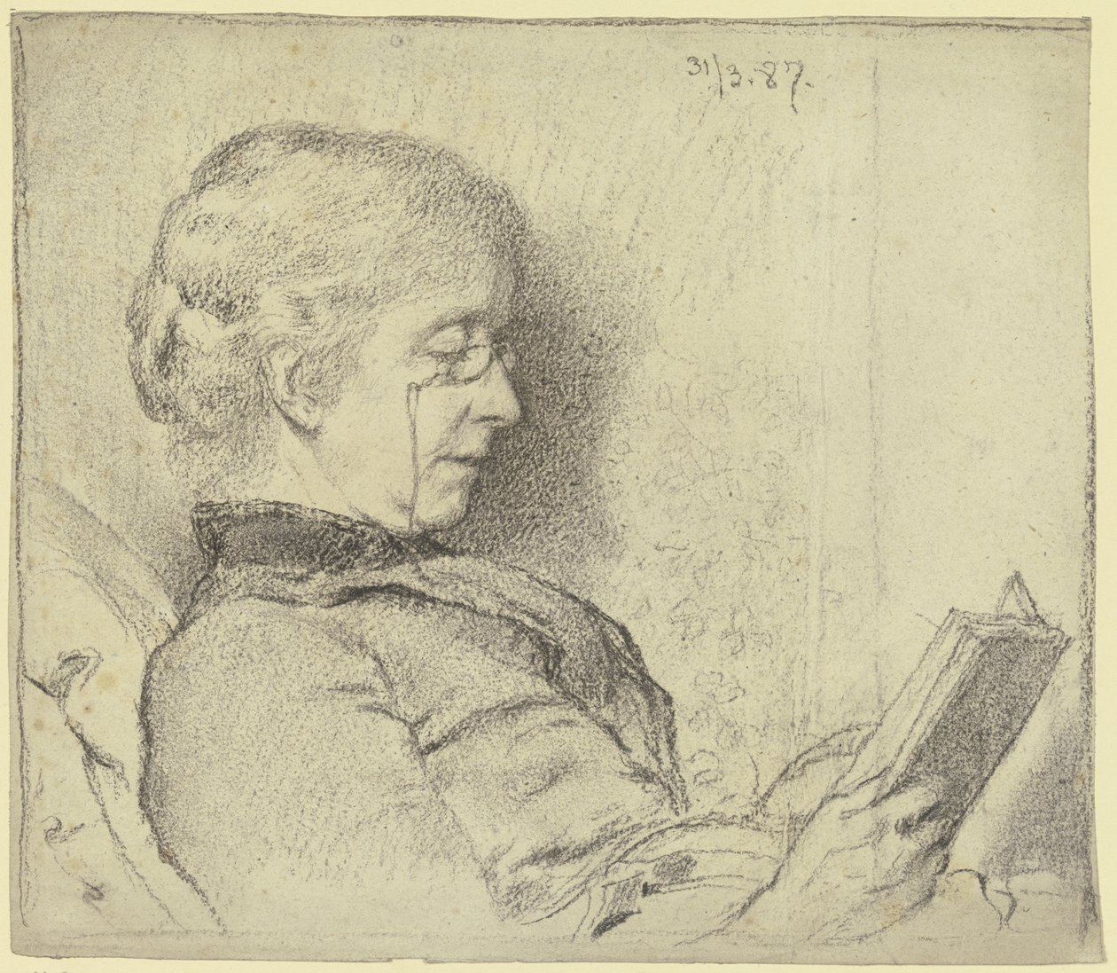 Lettura di Luise Scholderer da Otto Scholderer