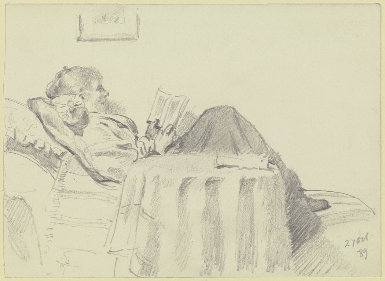 Lettura di Luise Scholderer da Otto Scholderer