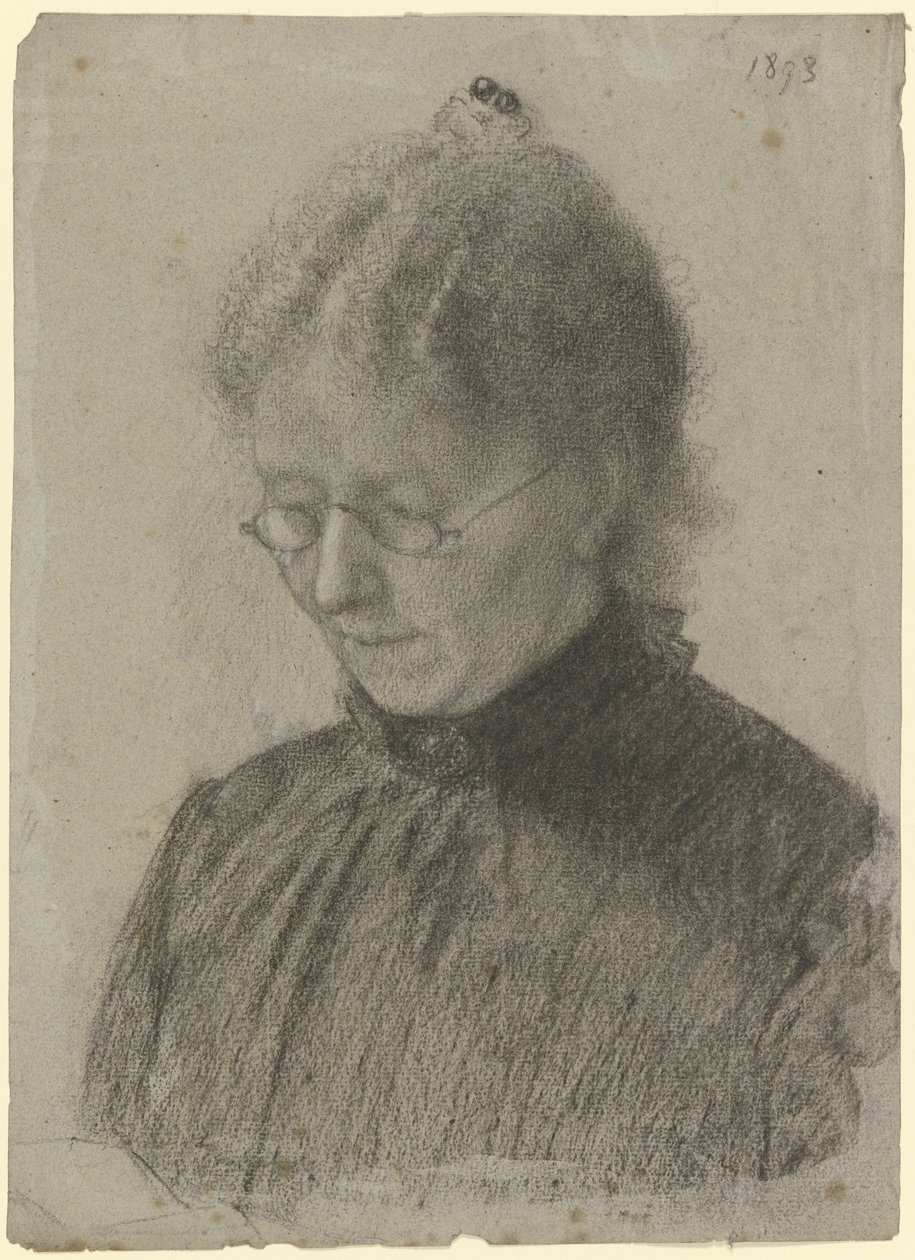 Luise Scholderer che legge da Otto Scholderer