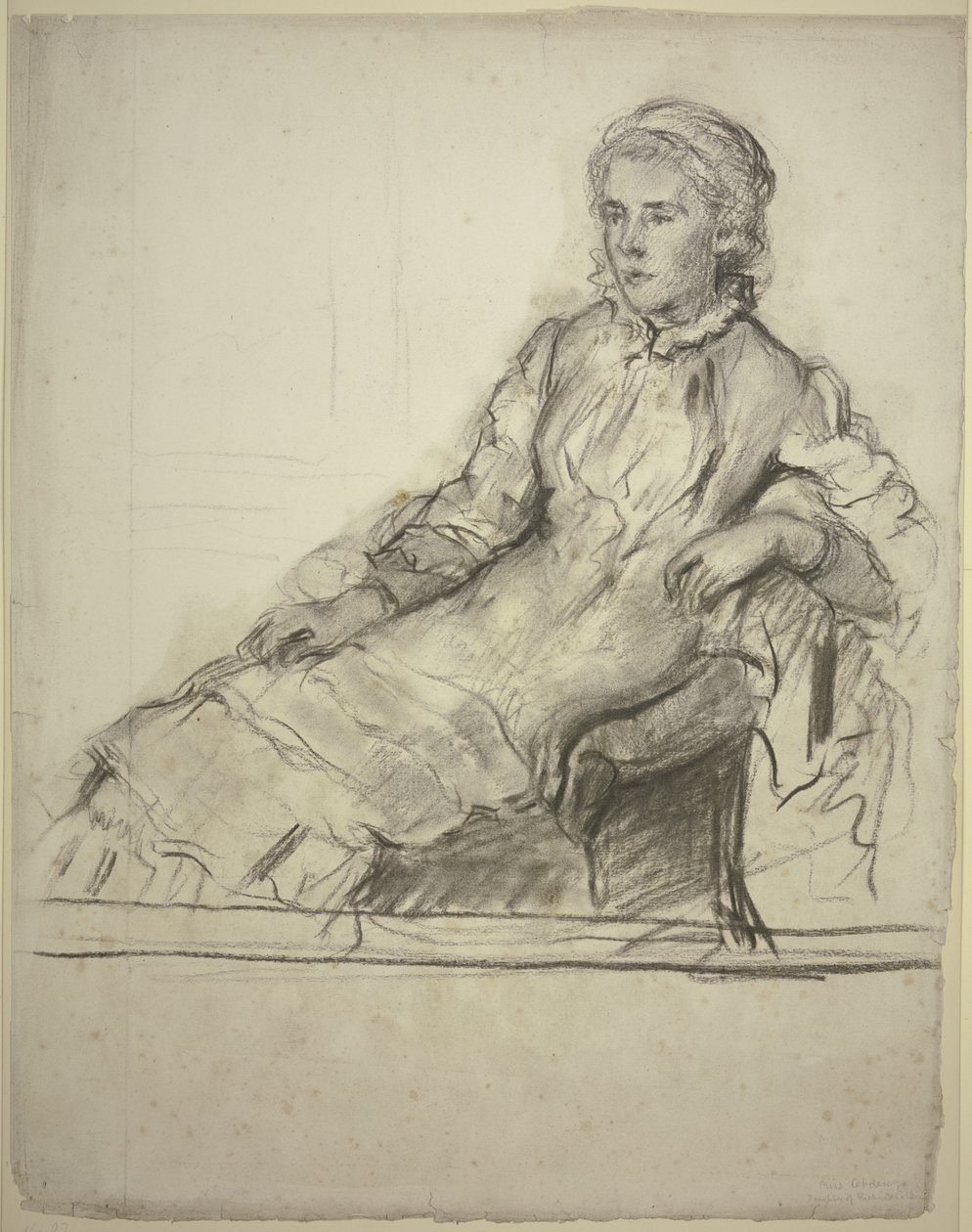 La signorina Cobden sulla poltrona da Otto Scholderer