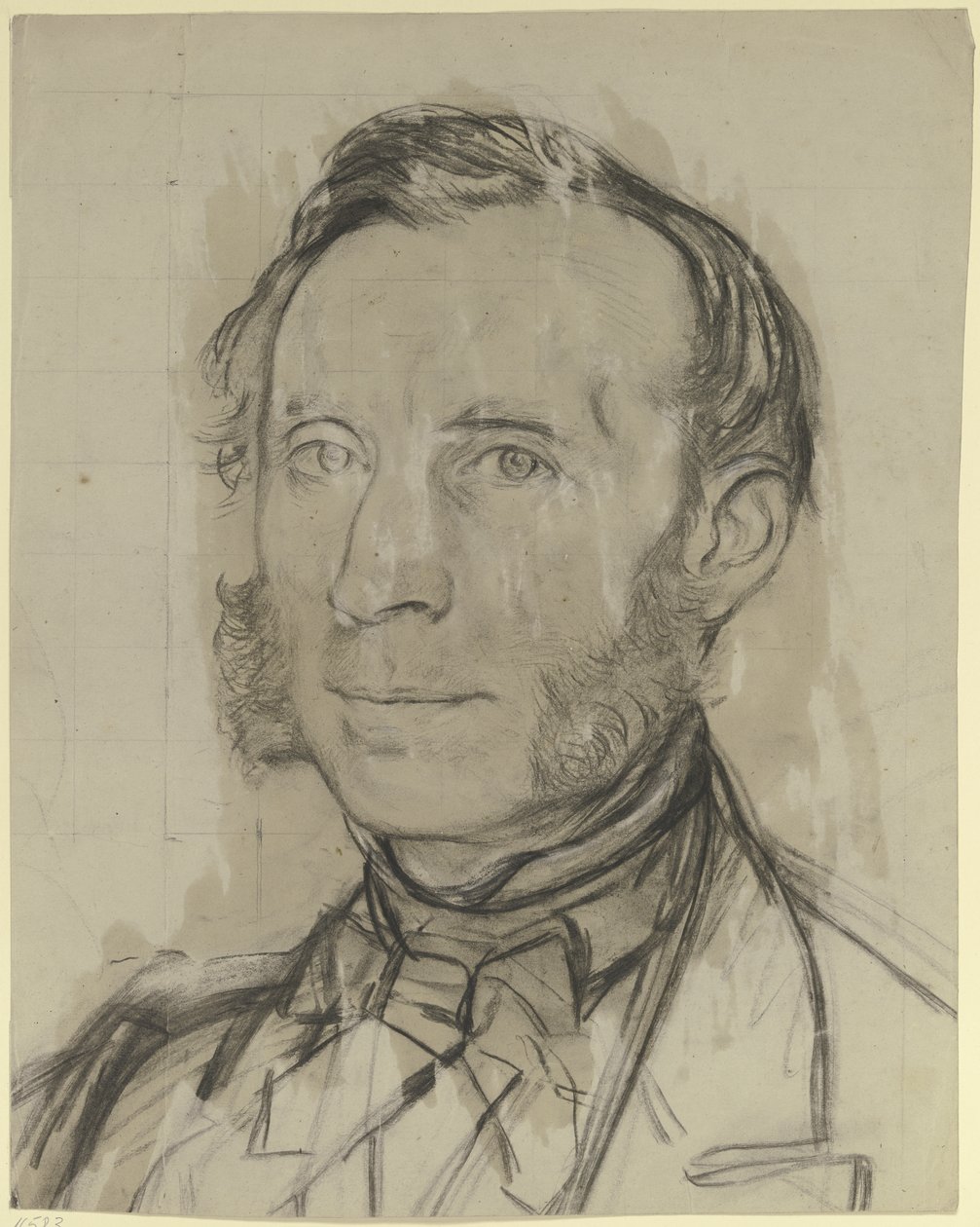 Ritratto di uomo con basette da Otto Scholderer