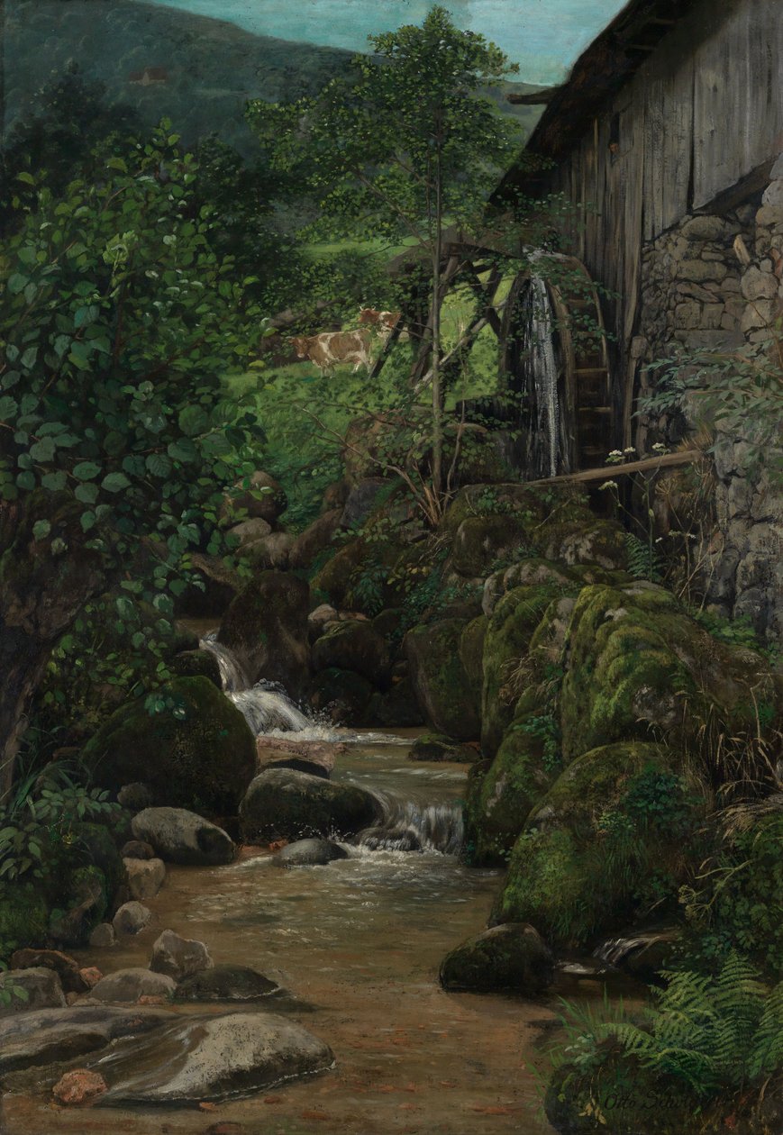 Mulino della Foresta Nera a Kirnbach presso Schiltach da Otto Scholderer