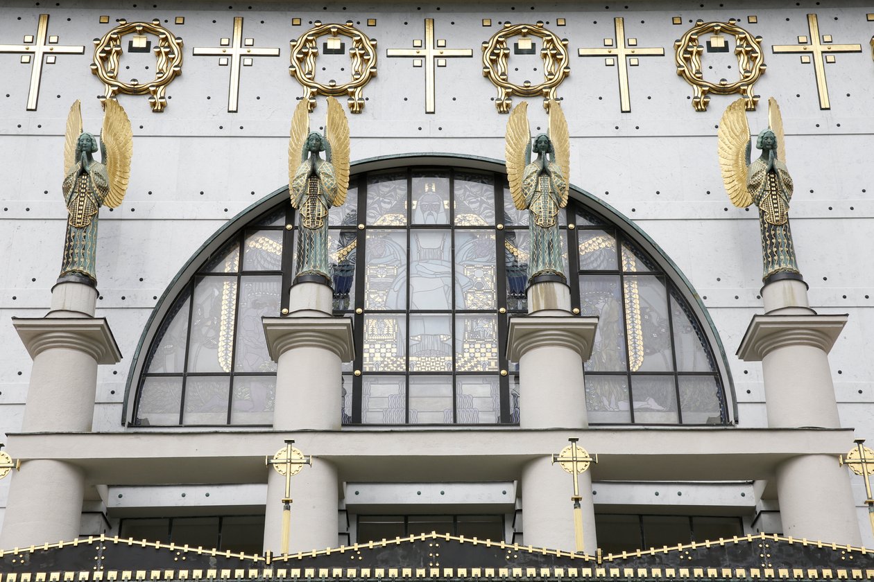 Chiesa di Am Steinhof (chiesa di Leopoldo) progettata da Otto Wagner, Vienna, Austria da Otto Wagner
