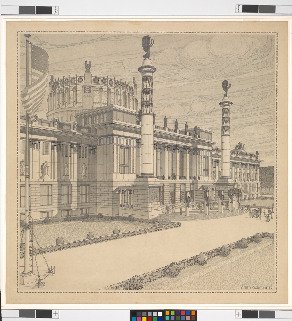 House of Glory (San Francisco o Washington D.C.), prospettiva da Otto Wagner