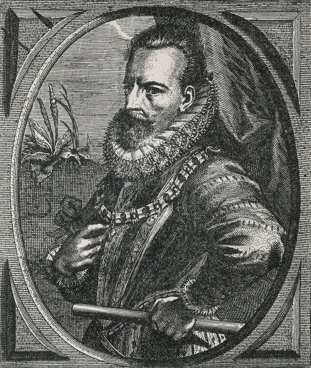 Ritratto del condottiero Alessandro Farnese, Duca di Parma, governatore dei Paesi Bassi (1545-1592) (incisione) da Otto van Veen