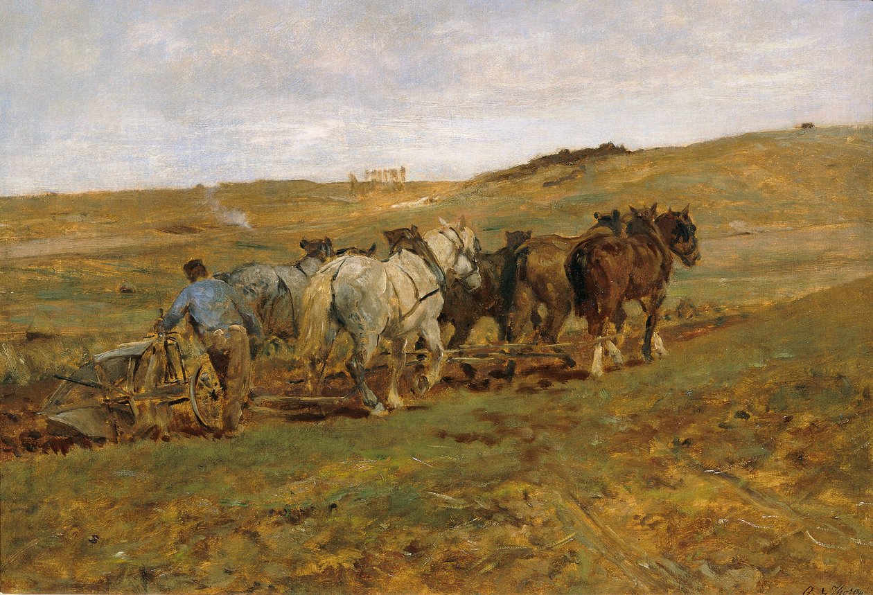 Contadino che ara da Otto von Thoren