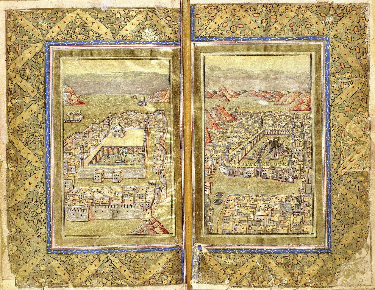Vedute della Mecca e Medina, c.1794-5 da Ottoman School