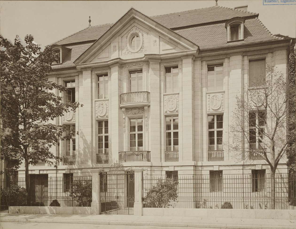 Messel, Alfred - Berlino- Residenza Dr Eduard Simon, ex Victoriastrasse 7 - 1902 1904 da Ottomar Anschütz
