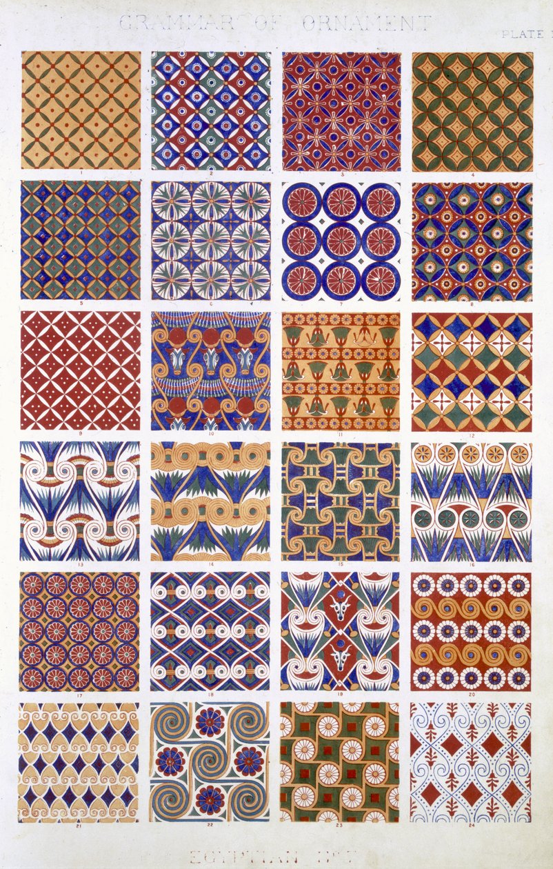 Egiziano n. 5, Tavola X, da 
