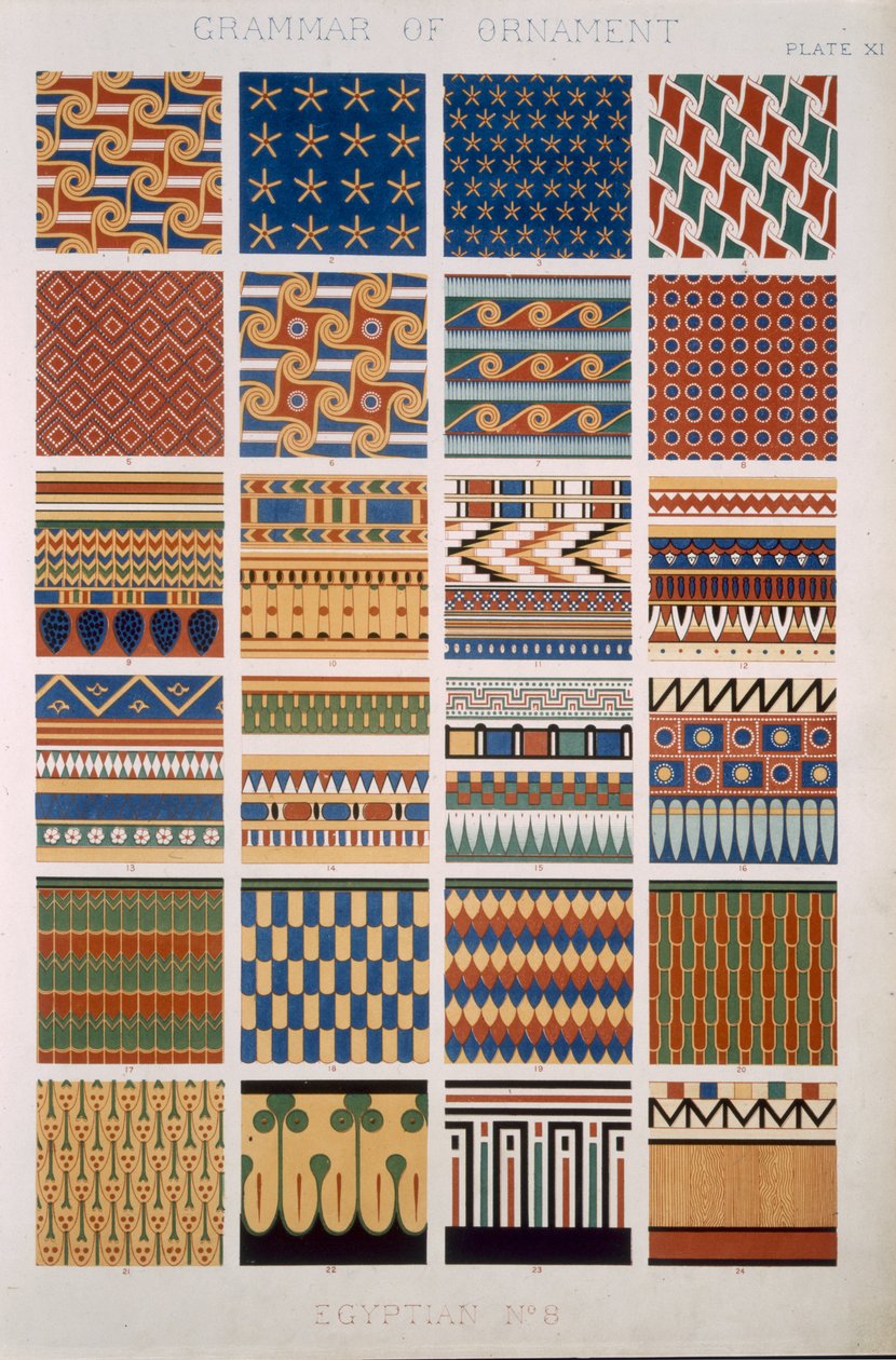 Egiziano n. 8, Tavola X, da 