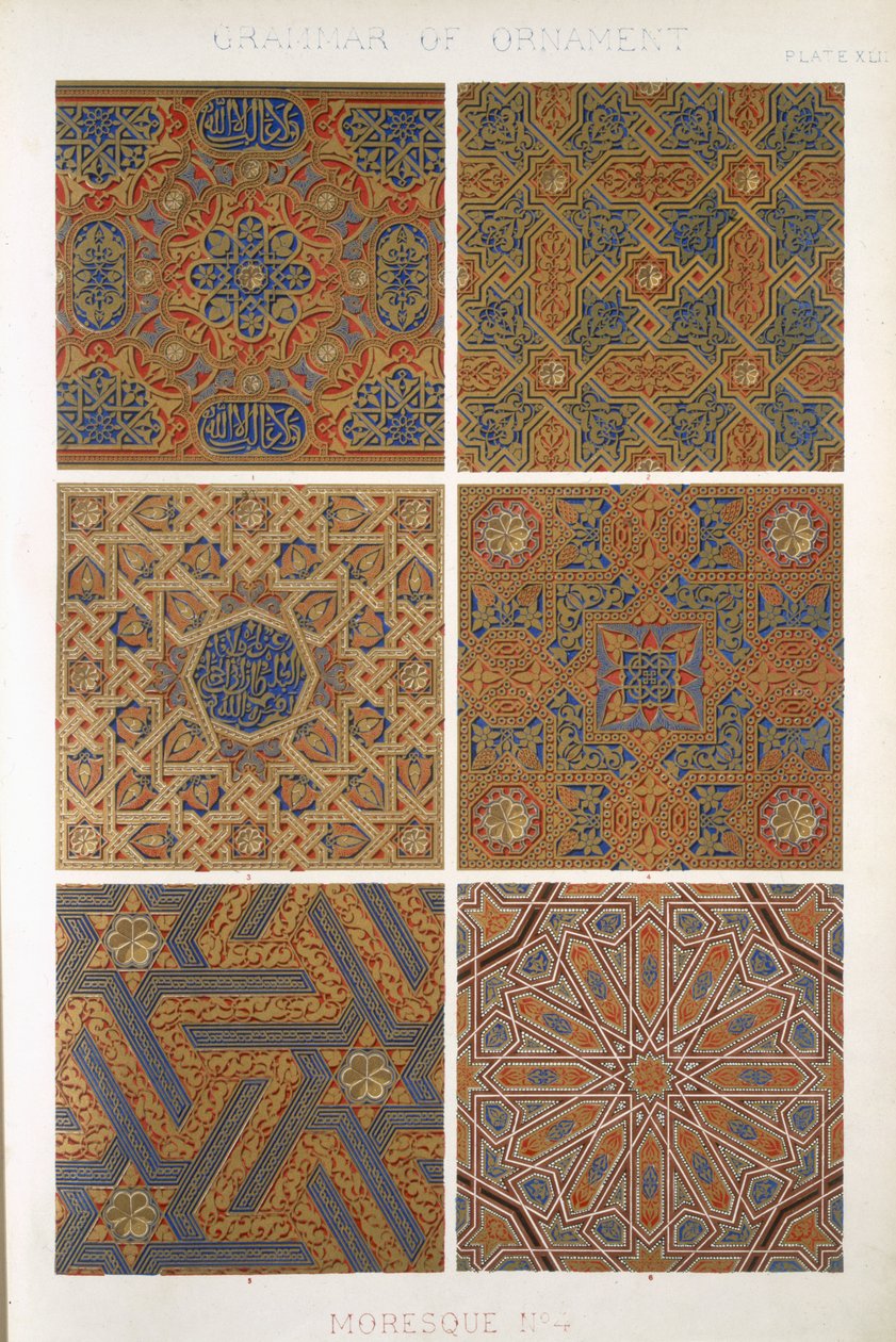 Moresque No 4, Tavola XLII, da 