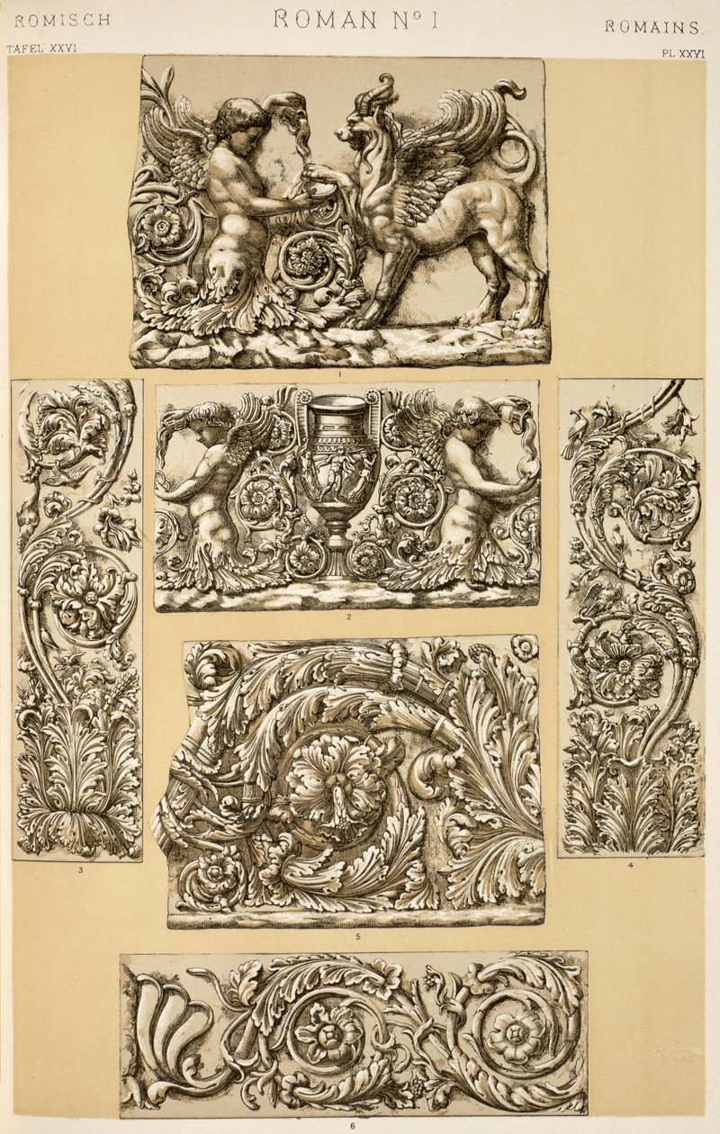 Ornamento romano da Ch VI, Tavola XXVI da 