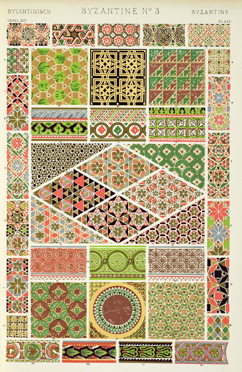 Selezione di mosaici romani e pavimenti in marmo, Capitolo VII, tavola XXX di 