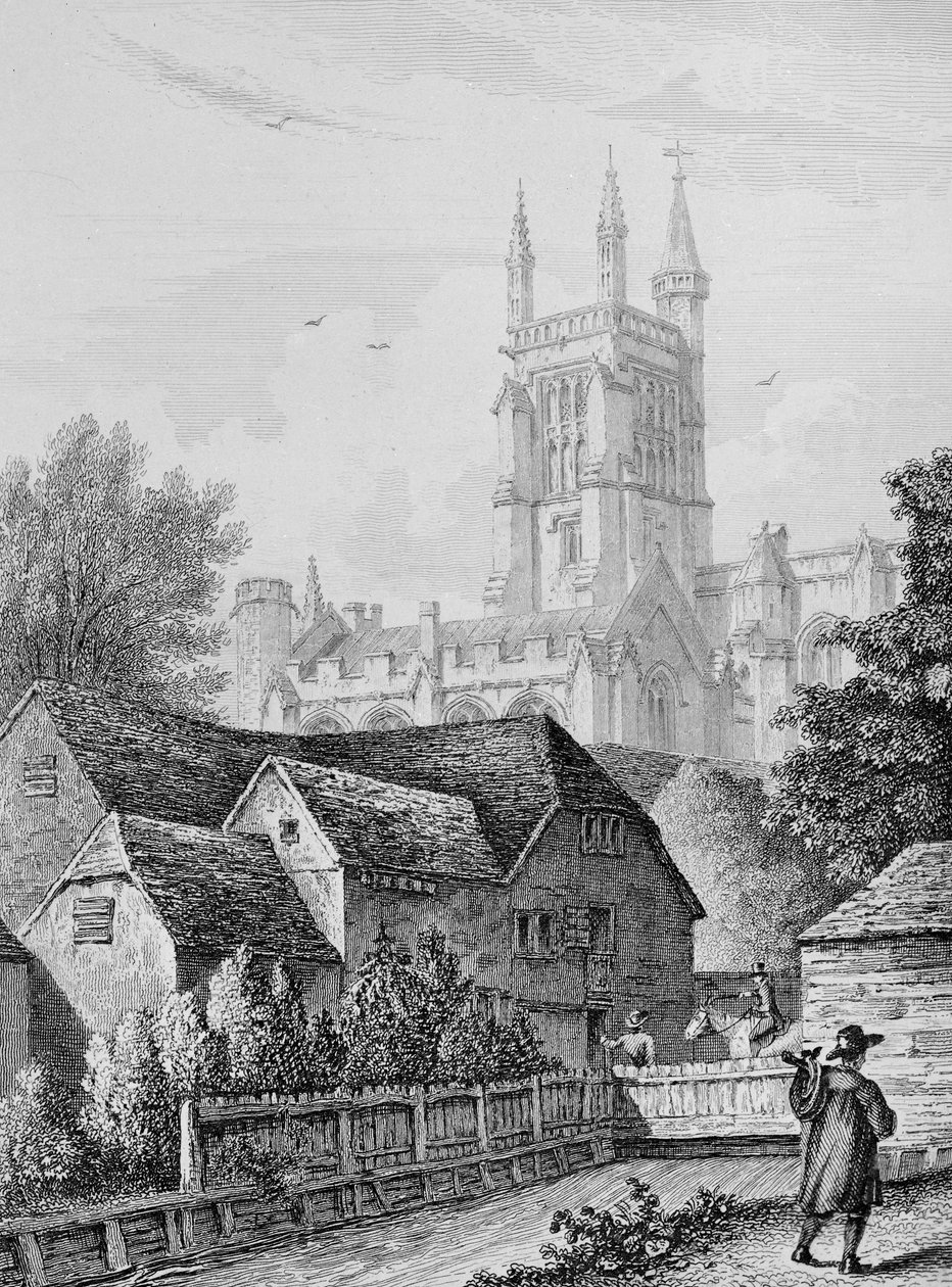 Torre del College, Biblioteca e Mulino Winchester, c.1830 da Owen Brown Carter