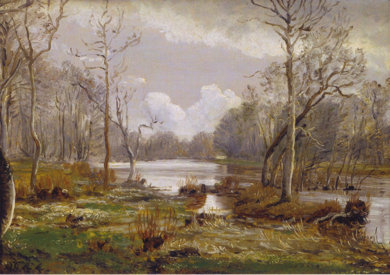 Inondazione del Suså, Herlufsholm da P. C. Skovgaard