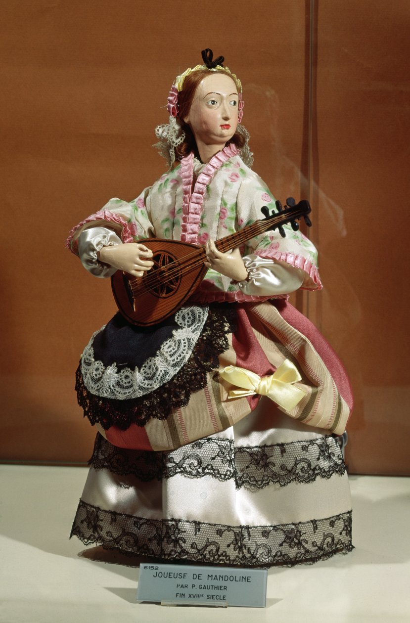 Automata di un suonatore di mandolino da P. Gauthier
