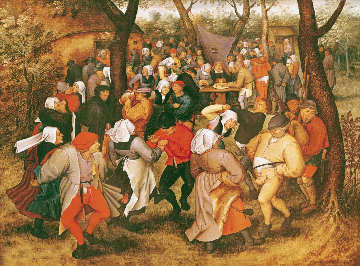 La danza nuziale, 1607 da Pieter Brueghel the Younger