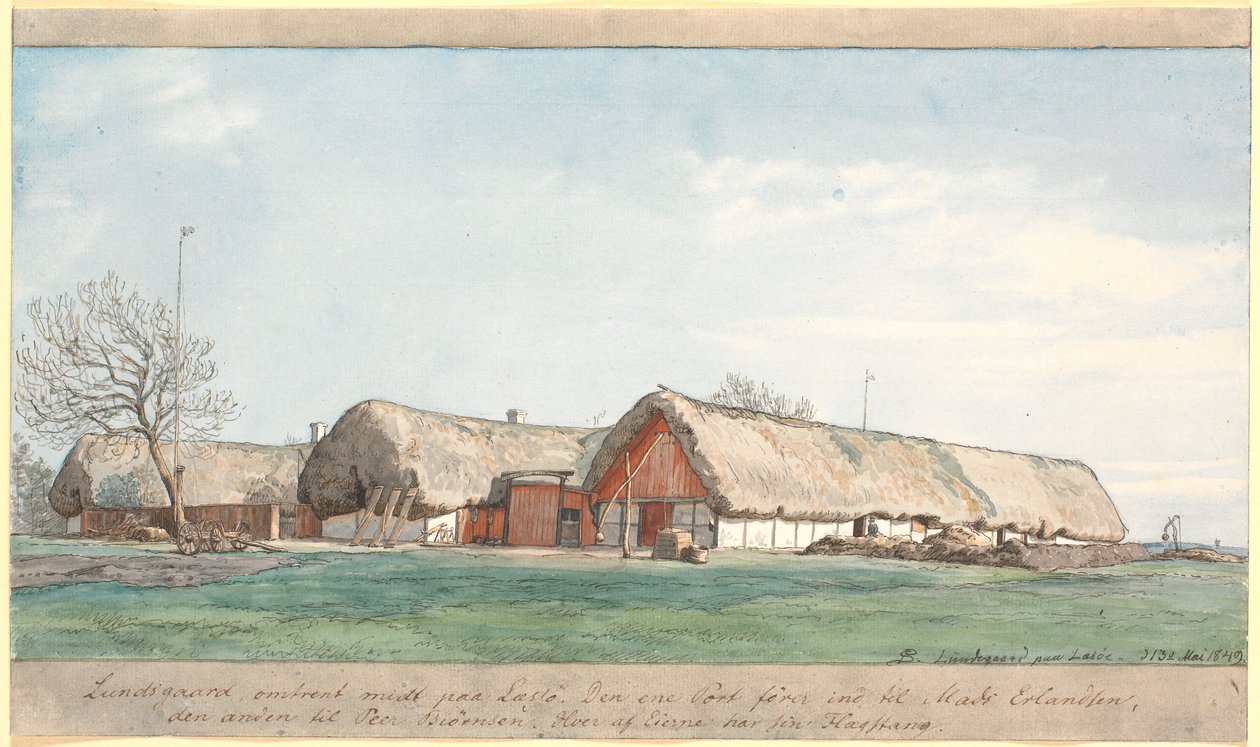 Lundsgaard circa a metà di Læsø da P.C. Skovgaard