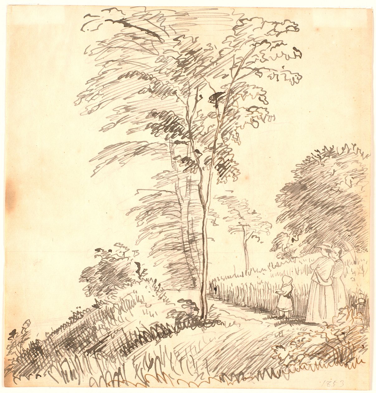 Passeggiata sul sentiero (forse Vedbæk) da P.C. Skovgaard