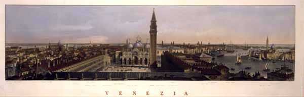 Veduta di Piazza San Marco, Venezia, inciso da F. Citerrio da P. (after) Majocchi