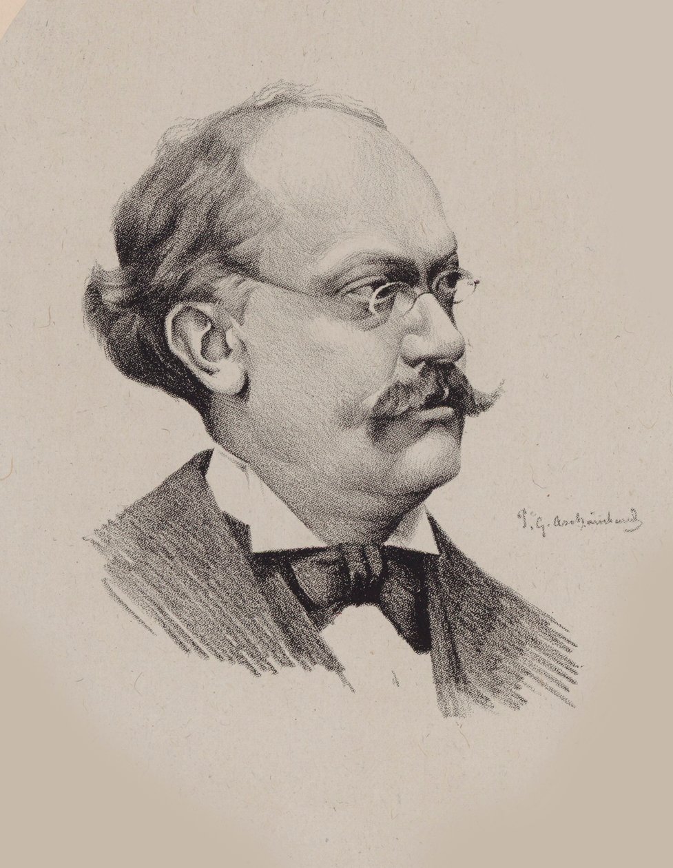 Ritratto del compositore Charles Lecocq 1832-1918 da P. G. Archainbaud