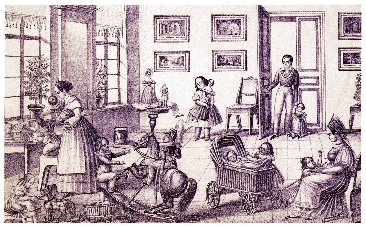Stanza dei bambini, inizio XIX sec. da P. Vdovichev