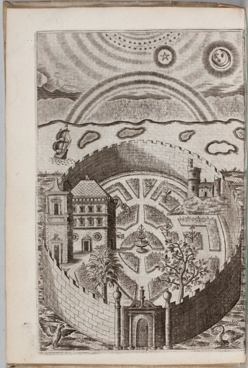 Illustrazione da "Partheneia Sacra: O Il Giardino Misterioso e Delizioso delle Sacre Parthene Simbolicamente Rappresentato e Arricchito con Dispositivi e Emblemi Pii per l